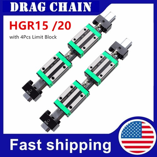2pcs hgr15 linear rail - linear,