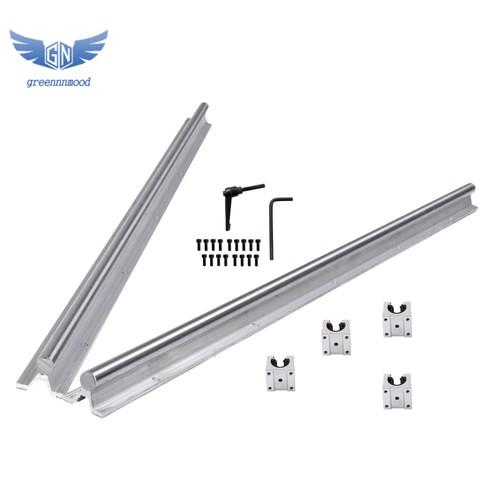 2pcs 1000mm linear rail with - rail,