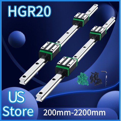 2pcs hgr20 linear guide rail - 2pcs,